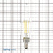 Sunlite CFC/LED/FS/5W/E12/D/CL/50K LED 5000K 120V 5W 600Lm Chandelier CA11 Candelabra E12 Dimmable (80674-SU)