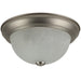 Sunlite DBN11/AL 11 Inch Decorative Dome Ceiling Fixture Brushed Nickel Finish Alabaster Glass 120V Non-Dimmable (04587-SU)