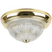 Sunlite DBS11/CL 11 Inch Decorative Dome Ceiling Fixture Polished Brass Finish Clear Glass 120V Non-Dimmable (04572-SU)