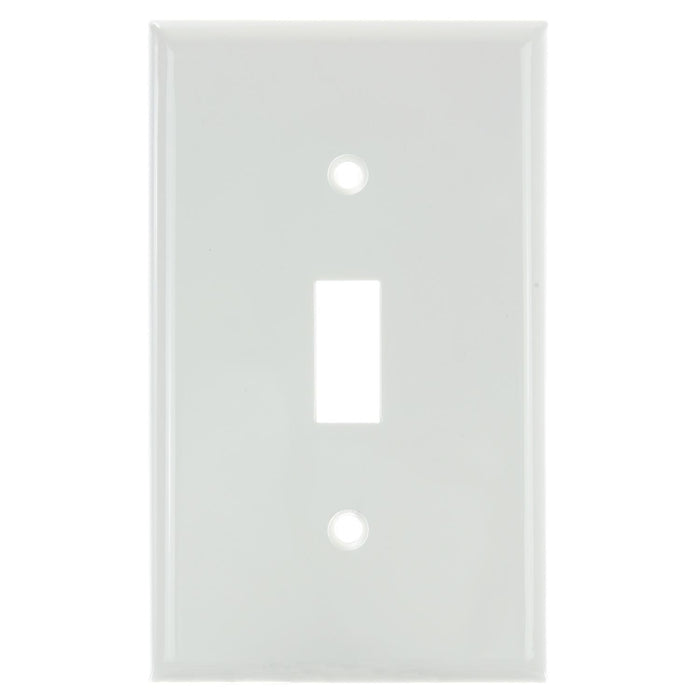 Sunlite E101/W 1-Gang Toggle Switch Plate White (50507-SU)