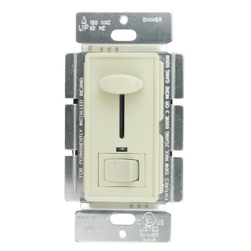 Sunlite E1030/I Slide Dimmer With Led/On/Off Switch Ivory (55150-SU)