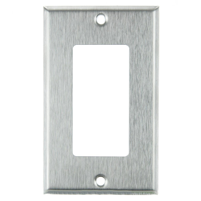 Sunlite E301/S 1-Gang Decorative Switch And Receptacle Plate Steel (50703-SU)