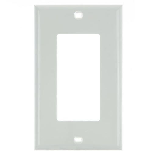 Sunlite E301/W 1-Gang Decorative Switch And Receptacle Plate White (50712-SU)