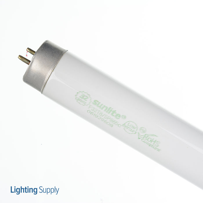 Sunlite F32T8/SP865 Fluorescent 6500K 32W 3050Lm Tubular T8 Medium Bi-Pin G13 Non-Dimmable (30192-SU)
