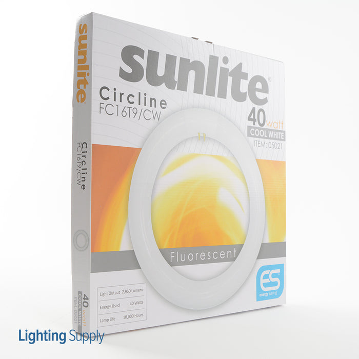 Sunlite FC16T9/CW Fluorescent 4100K 40W 2600Lm T9 G10Q (4 PIN) Non-Dimmable (05021-SU)
