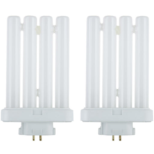 Sunlite FML27/30K/2PK Plug-In 27W 1500Lm 3000K FML 4-Pin Quad Tube Bulb 2-Pack (40530-SU)