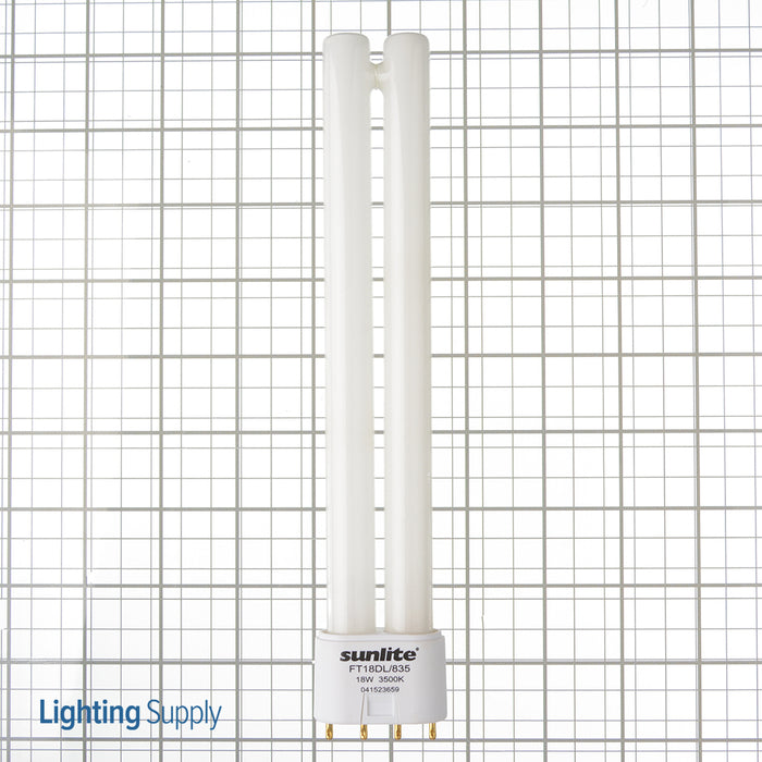 Sunlite FT18DL/835 Compact Fluorescent 3500K 120V 18W 1200Lm FT 4-Pin 2G11 Plug-In Non-Dimmable (02170-SU)