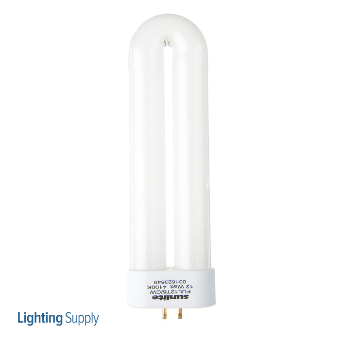 Sunlite FUL12T6/CW Compact Fluorescent 4100K 120V 12W 505Lm FUL 4-Pin (GX10Q) Plug-In Non-Dimmable (05100-SU)