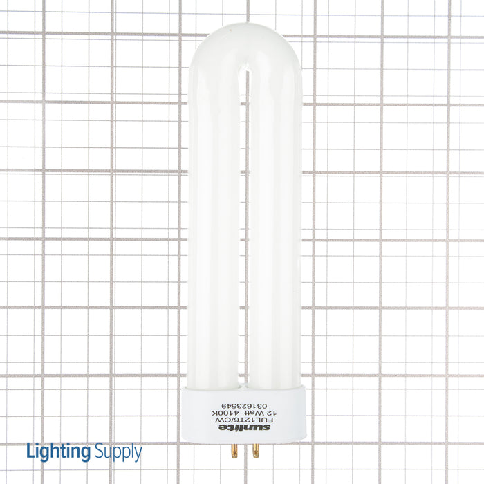 Sunlite FUL12T6/CW Compact Fluorescent 4100K 120V 12W 505Lm FUL 4-Pin (GX10Q) Plug-In Non-Dimmable (05100-SU)