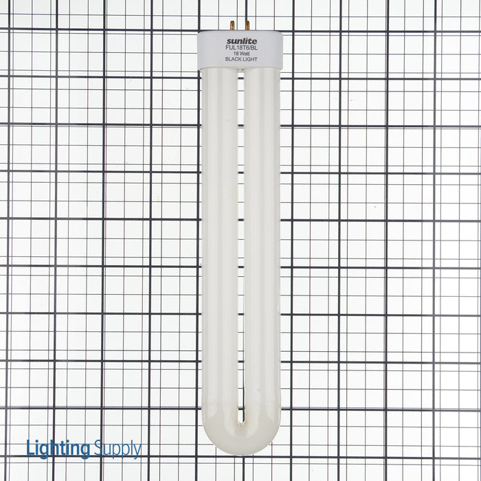 Sunlite FUL18T6/BL Black Light Compact Fluorescent 120V 18W FUL 4-Pin (GX10Q) Plug-In Non-Dimmable (05160-SU)