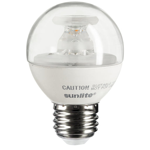 Sunlite G16/LED/5W/E26/D/CL/E/27K LED 2700K 120V 5W 350Lm Globe G16 Medium E26 Dimmable (80518-SU)