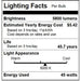 Sunlite HL/LED/T36/E26/45W/50K LED T36 Super Bright High Lumen Corn Cob Light Bulb 45W 525W Equivalent 5800Lm E26 Base 120-277V Multi Volt Non-Dimmable 5000K (81266-SU)