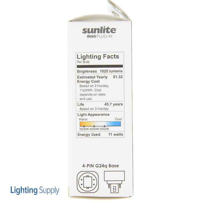 Sunlite LED PLV Bulb 9W 1400Lm 30/40/50K 120-277V G24q Base (88805-SU)