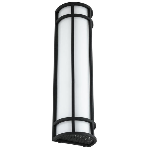 Sunlite LFX/AQ/WS/24&quot;/23W/50K/BK/ACRY LED Mission Style Wall Mount Sconce 23W 1200Lm Outdoor Use Black Finish 5000K Super White 24 Inch (81143-SU)