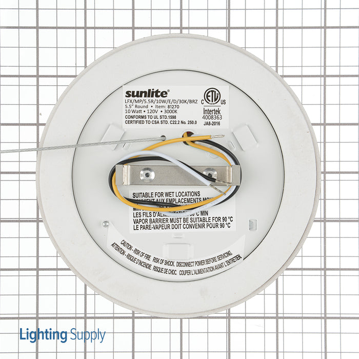 Sunlite LFX/MP/5.5R/10W/E/D/30K/Bronze Surface Mount Downlights Fixture 3000K (81270-SU)