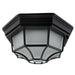 Sunlite LFX/OOF/17W/30K/BK 17W Octagon LED Decorative Outdoor Fixture 3000K Warm White Matte Black Finish (81314-SU)