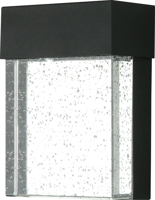 Sunlite LFX/WS/SEEDY/UD/12/11W/30K/BK 11W 7 Inch LED Outdoor Wall Sconce Clear Acrylic Panel 600Lm 3000K 120V Black (81046-SU)