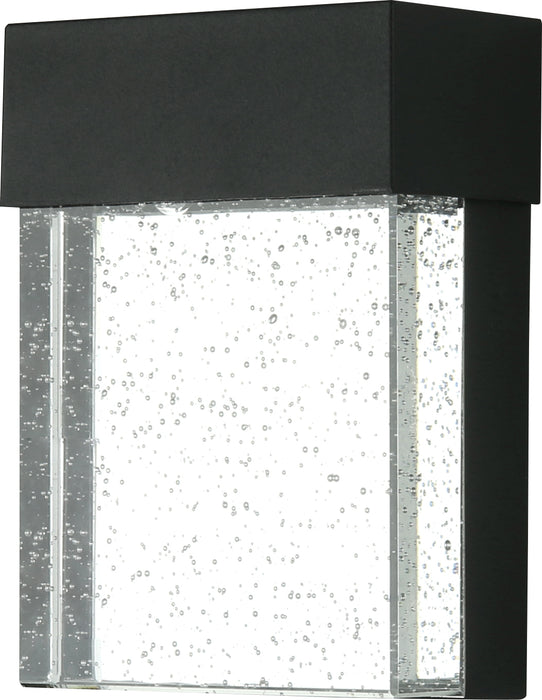 Sunlite LFX/WS/SEEDY/UD/12/11W/30K/BK 11W 7 Inch LED Outdoor Wall Sconce Clear Acrylic Panel 600Lm 3000K 120V Black (81046-SU)