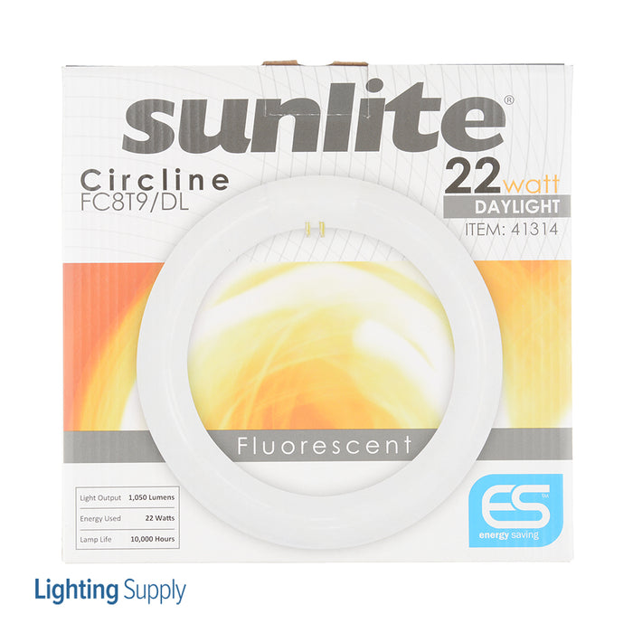 Sunlite Linear Fluorescent T9 Bulb 22W 1050Lm 6500K G10q Base (41314-SU)