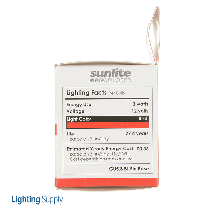 Sunlite MR16/LED/3W/GU5.3/12V/R Directional Party And Decorative (80855-SU)