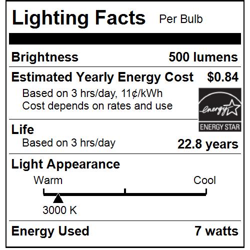 Sunlite MR16/LED/7W/12V/FL35/D/E/30K/CRI90 LED MR16 Reflector Light Bulb 7W 50W Equivalent 12V 500Lm 90 CRI Dimmable Twist And Lock GU5.3 Base (81119-SU)