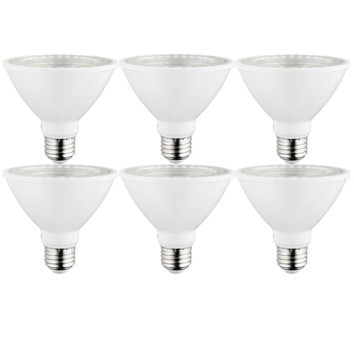 Sunlite PAR30/LED/10W/SHORT/FL35/D/E/27K/6PK 40979 LED PAR30 Short Neck Light Bulb Dimmable 2700K Warm White 6 Pack (40979-SU)