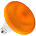 Sunlite PAR38/LED/12W/FL35/O LED Orange PAR38 Spot Light Bulb 12W Medium E26 Base 35 Degree Flood Beam Decorative Holiday Lighting Turtle And Wildlife Friendly 1 Pack (80555-SU)