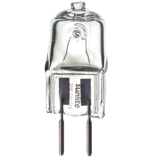 Sunlite Q20/CL/GY6.35/120V Halogen 120V 20W 120Lm Bi-Pin GY6.35 Dimmable (03266-SU)