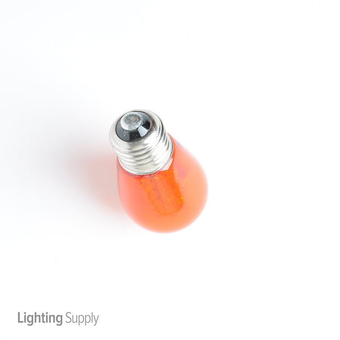 Sunlite S14/LED/FS/2W/A Transparent Amber LED 120V 2W S14 Medium E26 Non-Dimmable (81093-SU)
