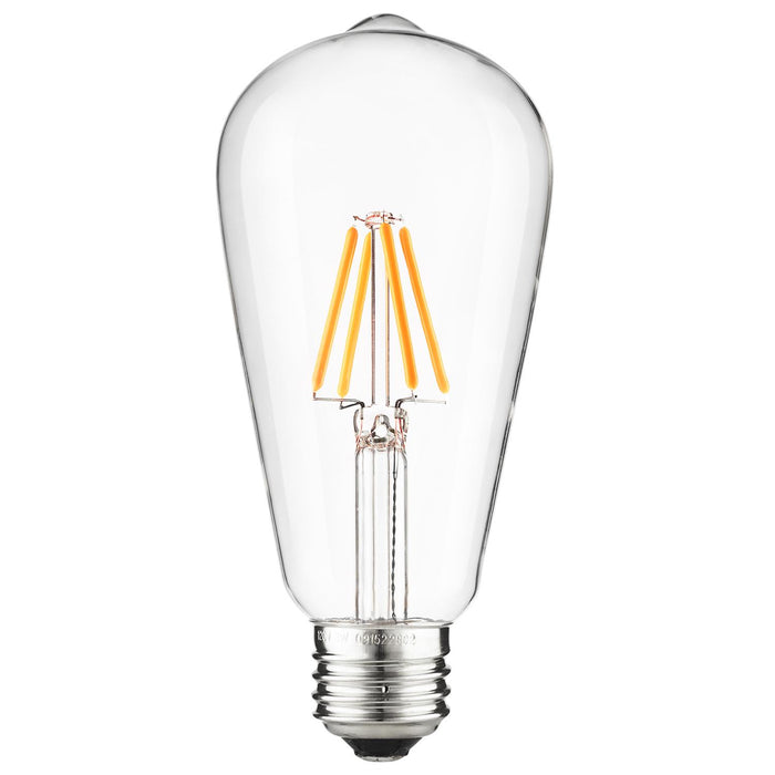 Sunlite S19/LED/FS/4.5W/CL/27K LED 4.5W 400Lm 2700K Filament Bulb (80753-SU)