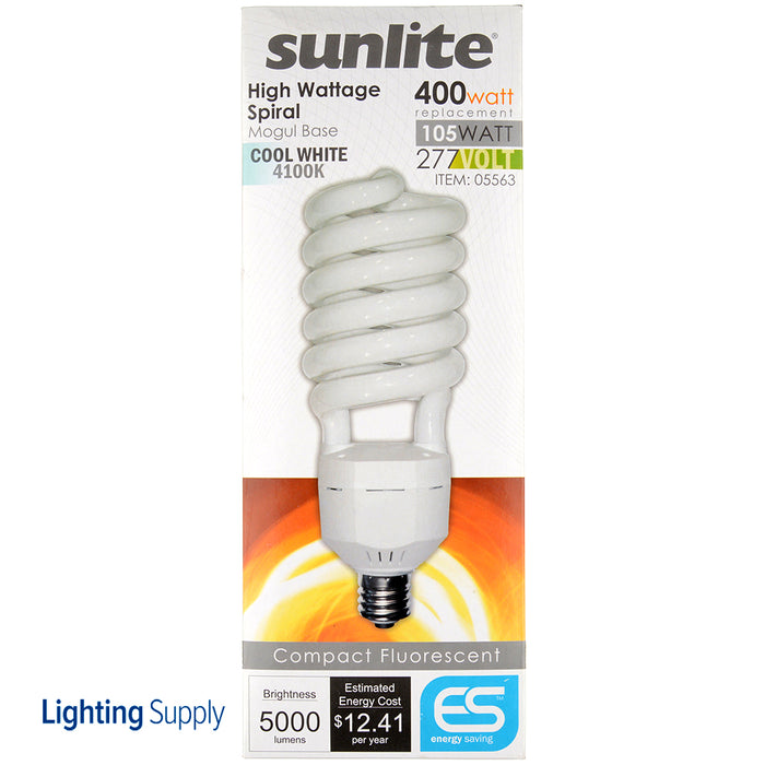 Sunlite SL105/41K/MOG/277V Compact Fluorescent 4100K 277V 105W 5000Lm T5 Mogul (E29) Non-Dimmable (05563-SU)