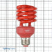 Sunlite SL24/R Red Compact Fluorescent 120V 24W T3 Medium E26 Non-Dimmable (05513-SU)