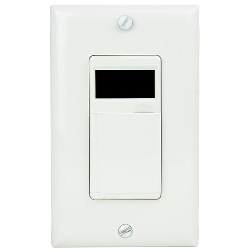 Sunlite T500 In-Wall Digital Timer 7-Day Programmable 18 On/18 Off Settings Manual Switching 7 Or 5-2 Day And Daylight Saving Time Option White Finish (04995-SU)
