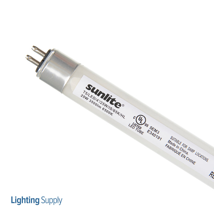 Sunlite T5/LED/4&#039;/25W/IS/65K LED 6500K 25W 3500Lm Tubular T5 Medium Bi-Pin G5 Non-Dimmable (88423-SU)