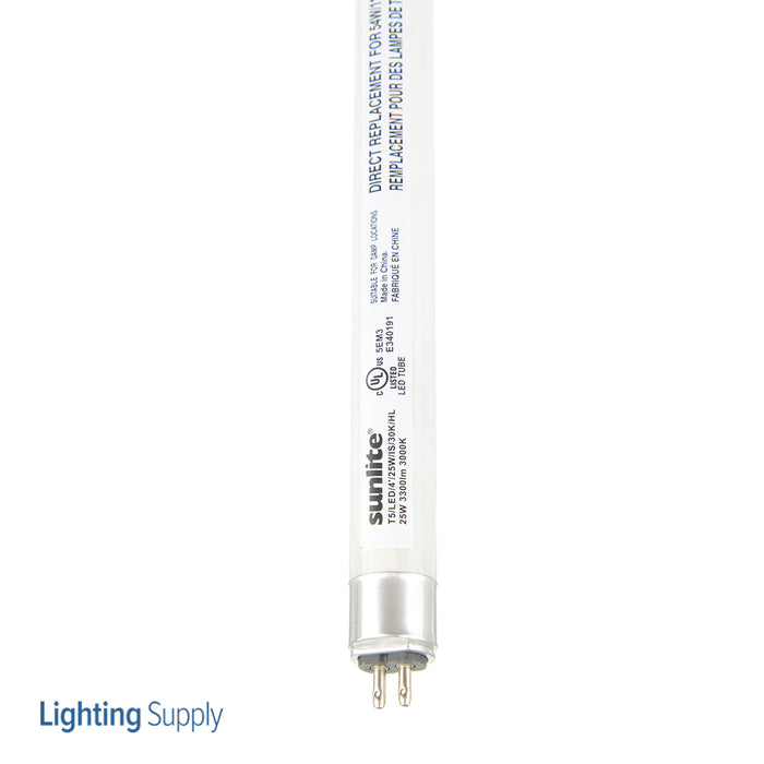 Sunlite T5/LED/IS/4 Foot/25W/30K/HL Plug And Play Tube T5 Plug And Play 3000K (88420-SU)