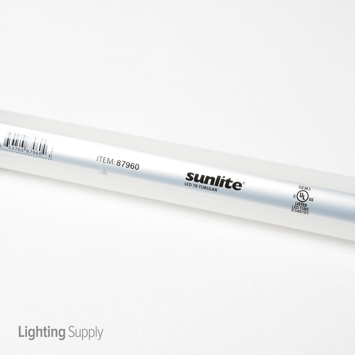 Sunlite T8/LED/3&#039;/11W/IS/30K LED 3000K 120-277V 11W 1450Lm Tubular T8 Medium Bi-Pin G13 Non-Dimmable (87960-SU)