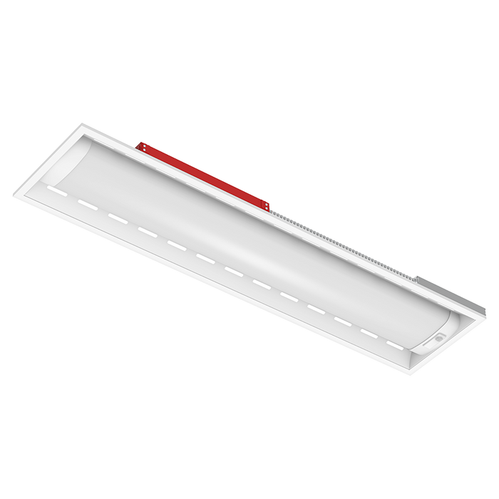 RAB SWISHAIR 1X4 LED Air-Return Troffer Selectable 35W/26W/18W 3500K/4000K/5000K 120-277V 0-10V Dimming Air Handling PIR Sensor Battery Backup (SWISHAIR1X4/PIR/E)