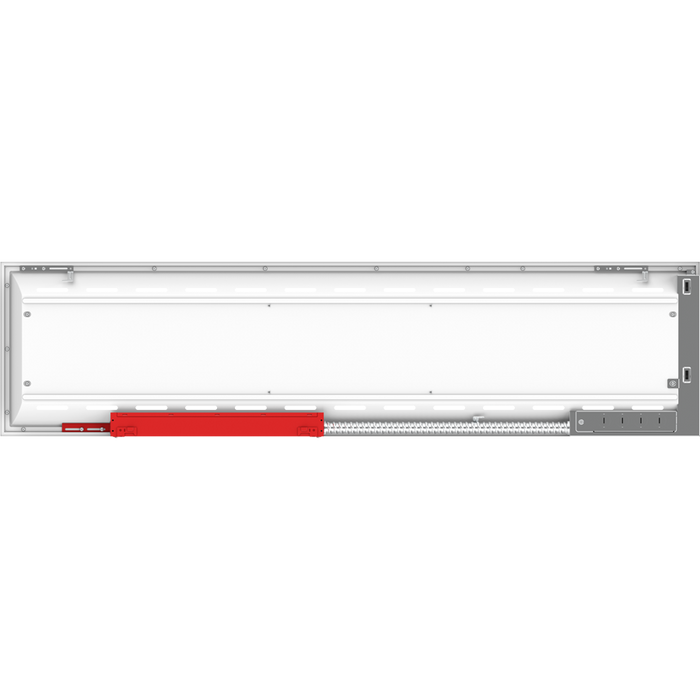RAB SWISHAIR 1X4 LED Air-Return Troffer Selectable 35W/26W/18W 3500K/4000K/5000K 120-277V 0-10V Dimming Air Handling Motion Occupancy Sensor Battery Backup (SWISHAIR1X4/MVS/E)