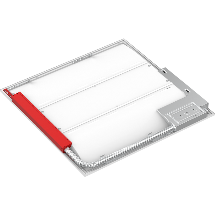 RAB SWISHAIR 2X2 LED Air-Return Troffer Selectable 35W/26W/18W 3500K/4000K/5000K 120-277V 0-10V Dimming Air Handling PIR Sensor Battery Backup (SWISHAIR2X2/PIR/E)