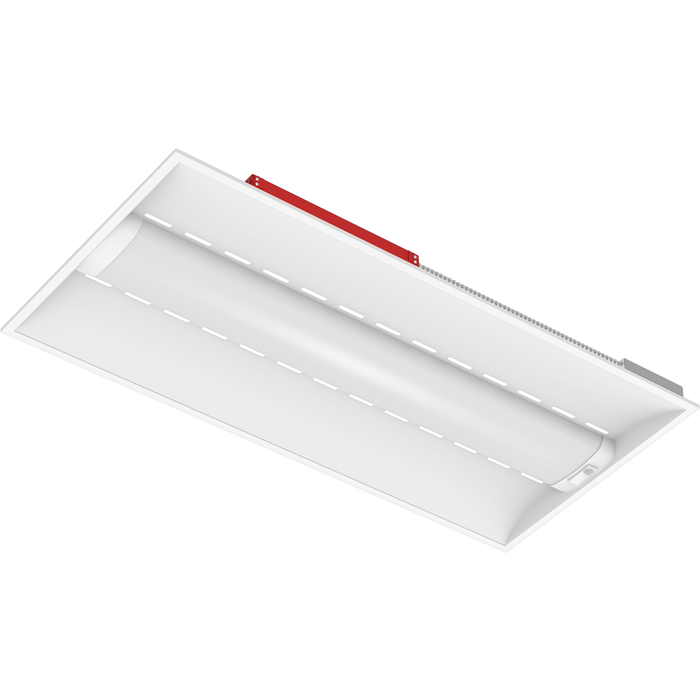 RAB SWISHAIR 2X4 LED Air-Return Troffer Selectable 44W/35W/26W 3500K/4000K/5000K 120-277V 0-10V Dimming Air Handling PIR Sensor Battery Backup (SWISHAIR2X4/PIR/E)