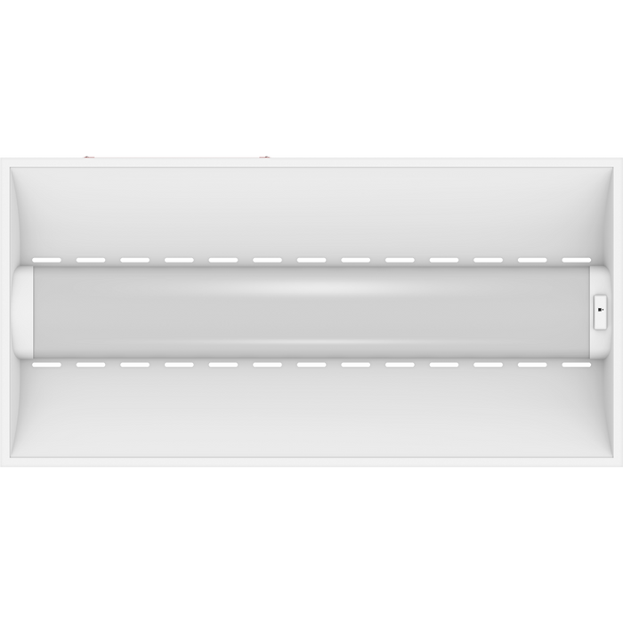 RAB SWISHAIR 2X4 LED Air-Return Troffer Selectable 44W/35W/26W 3500K/4000K/5000K 120-277V 0-10V Dimming Air Handling Motion Occupancy Sensor Battery Backup (SWISHAIR2X4/MVS/E)
