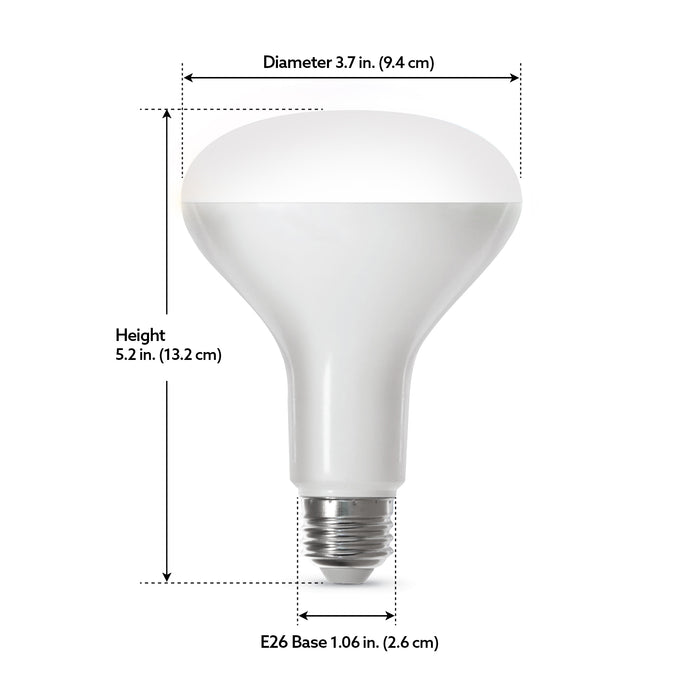 Feit Electric 7.2W [65W Equivalent] Daylight 5000K E26 Base BR30 Alexa Google Smart Wi-Fi Bulb (BR30/950CA/AG)