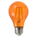 Sylvania LED4.5A19/DIM/ORANGE/GL/RP LED A19 4.5W Dimmable 15000 Life Orange Finish (40301)