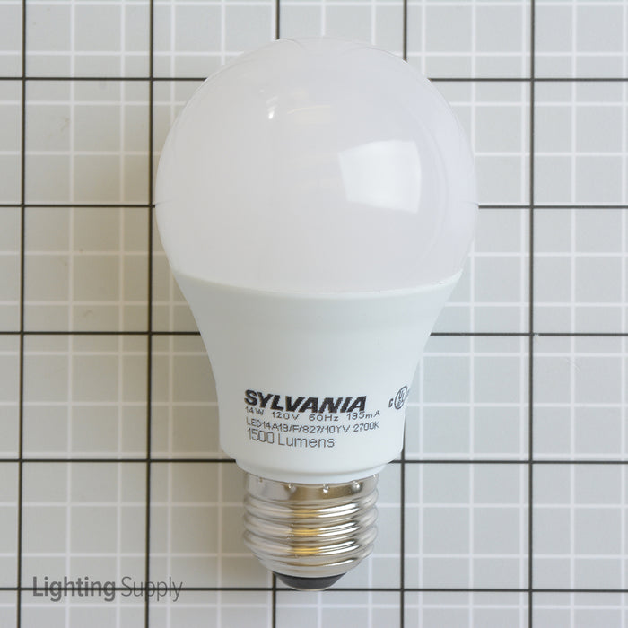 Sylvania LED14A19F82710YVRP 14W A19 LED 2700K 120V 1500Lm 80 CRI Medium E26 Base Frosted Bulb (79292)
