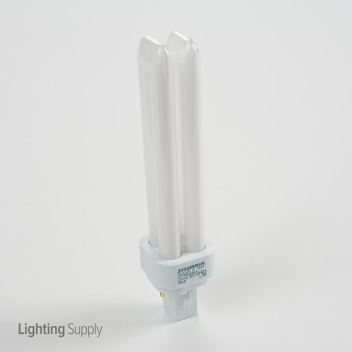 Sylvania CF18DD/841/ECO 18W T4 Quad Tube Compact Fluorescent 4100K 82 CRI Bi-Pin G24D-2 Plug-In Base Bulb (21111)