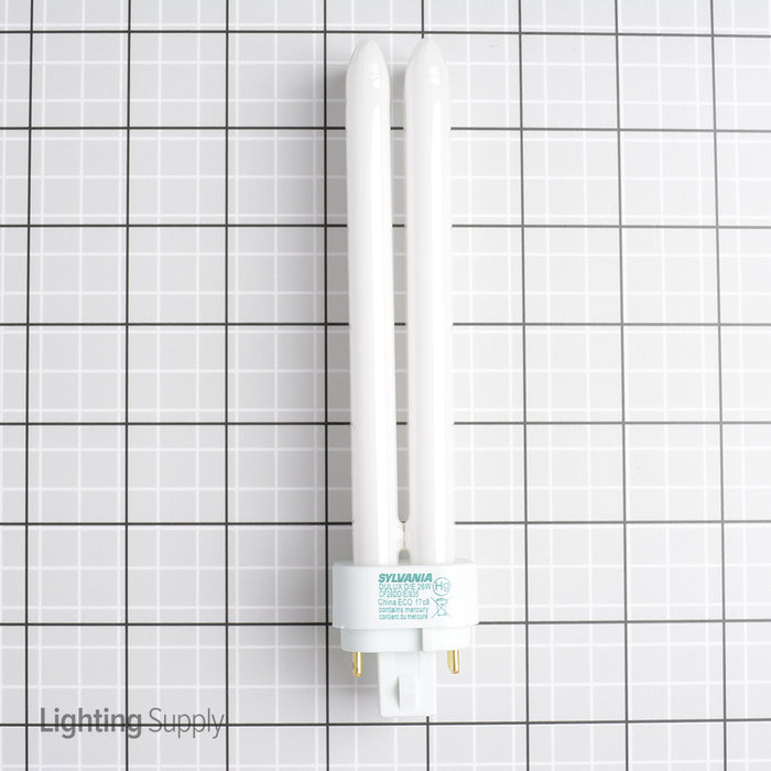 Sylvania CF26DD/E/835/ECO 26W T4 Quad Tube Compact Fluorescent 3500K 82 CRI 4-Pin G24Q-3 Plug-In Base Bulb (20673)