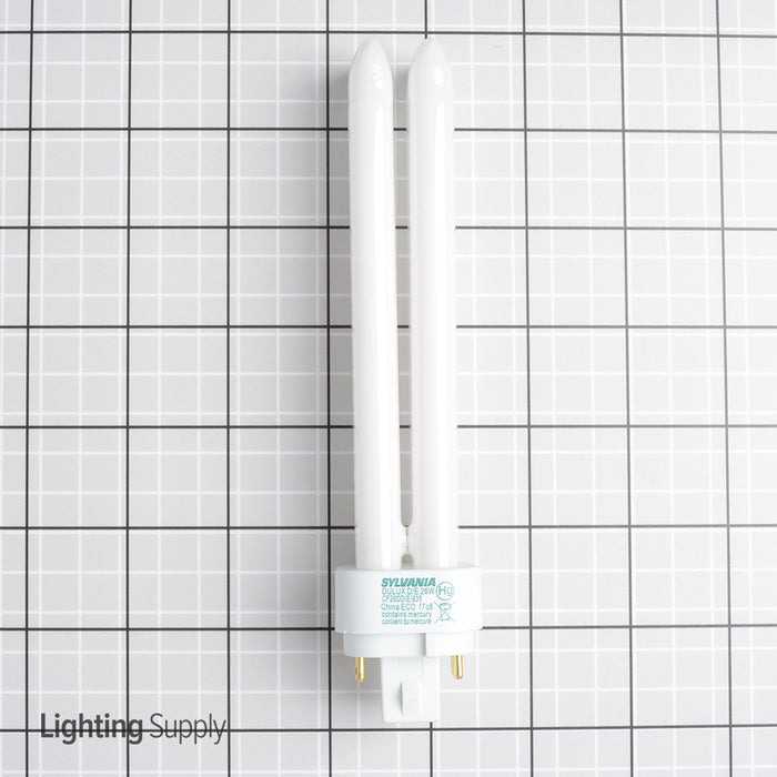 Sylvania CF26DD/E/835/ECO 26W T4 Quad Tube Compact Fluorescent 3500K 82 CRI 4-Pin G24Q-3 Plug-In Base Bulb (20673)