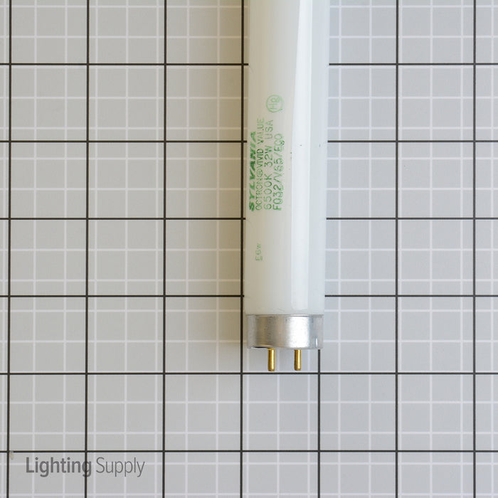 Sylvania FO32V65ECO 32W 48 Inch T8 Linear Fluorescent 6500K 90 CRI Medium Bi-Pin G13 Base Tube (22440)