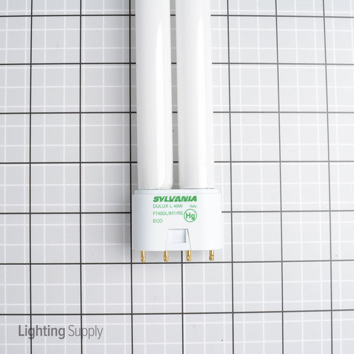 Sylvania FT40DL/841/RS/ECO 40W T5 Long Twin Tube Compact Fluorescent 4100K 82 CRI 4-Pin 2G11 Plug-In Base Bulb (20586)