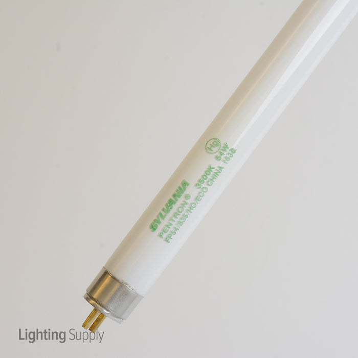 Sylvania FP54/835/HO/ECO 54W 46 Inch T5 Linear Fluorescent 3500K 82 CRI Miniature Bi-Pin Base High Output Tube (20904)